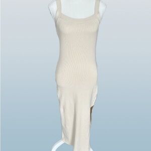 Babaton / Aritzia Cream Knit Midi Dress